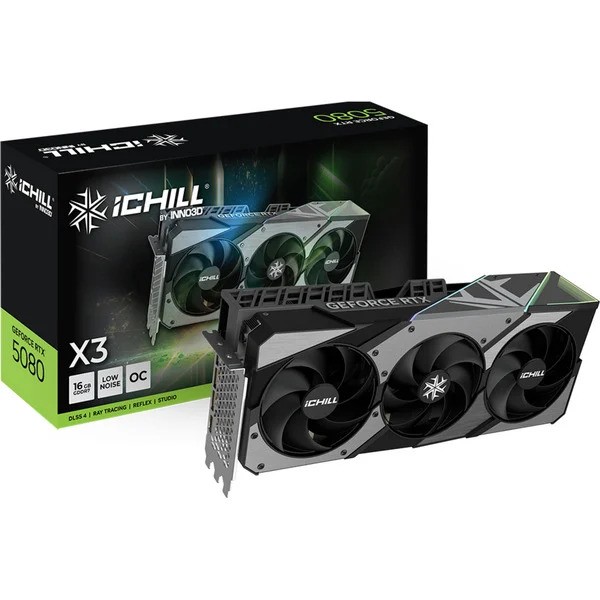 Scheda Video INNO3D ICHILL X3 V2 Nvidia GeForce RTX 5080 OC 16GB Nero - Immagine 1