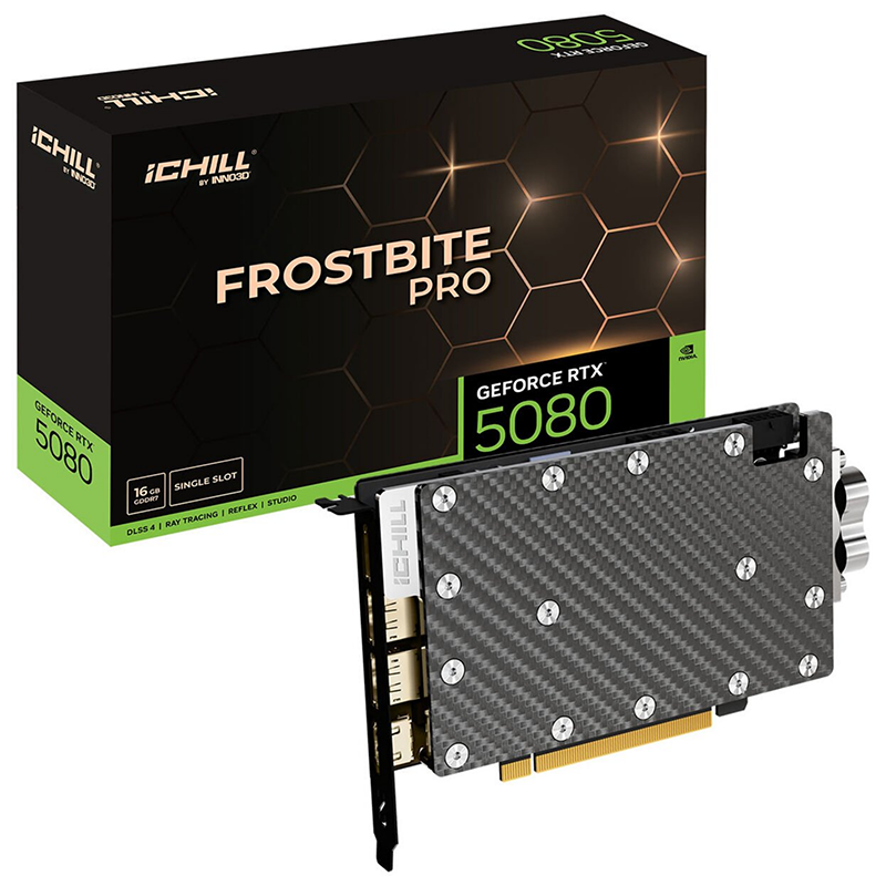 Scheda Video INNO3D iChill GeForce RTX 5080 Frostbite Pro 16 GB GDDR7 - Immagine 1