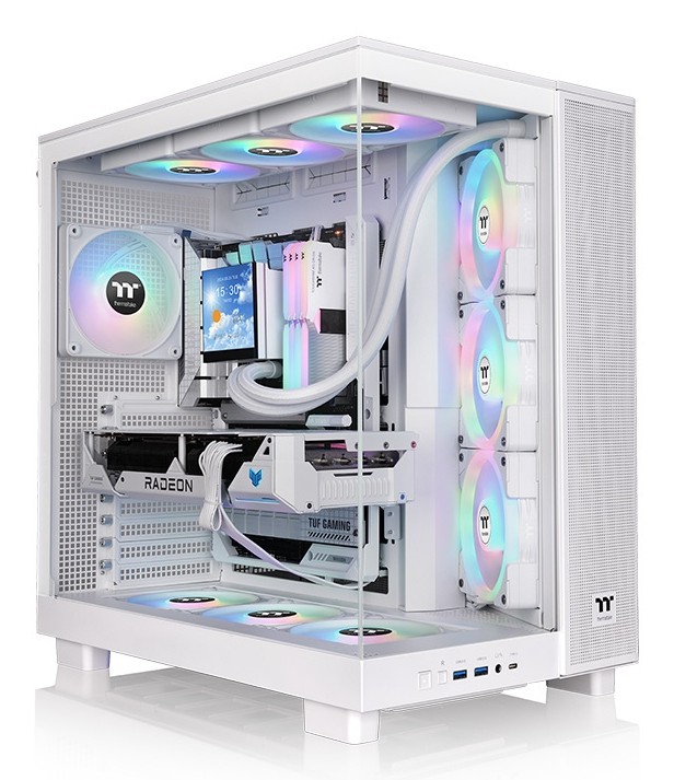 Case Thermaltake View 380 XL TG ARGB Snow White - Immagine 1