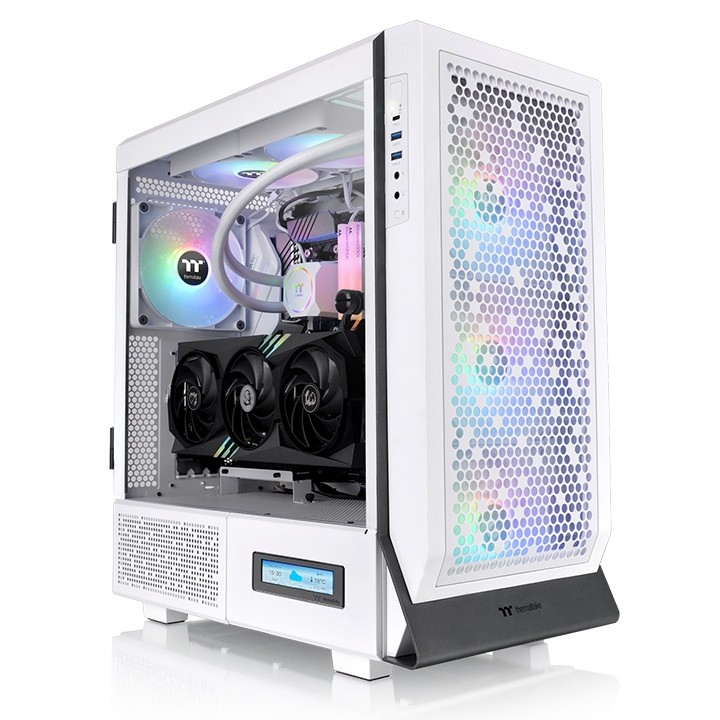 Case Thermaltake Ceres 500 TG ARGB Snow Bianco Vetro Temperato Midi Tower E-ATX - Immagine 1