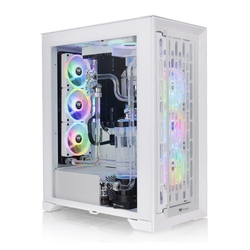 Case ThermalTake CTE T500 TG Snow Big-Tower Vetro Temperato ARGB Bianco - Immagine 1