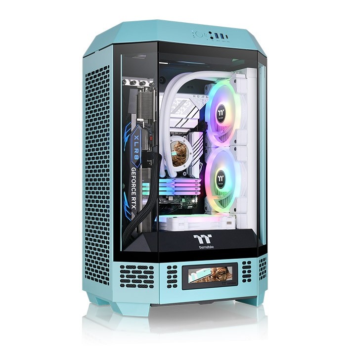Case Thermaltake 300 Turquoise Micro Tower Turchese - Immagine 1