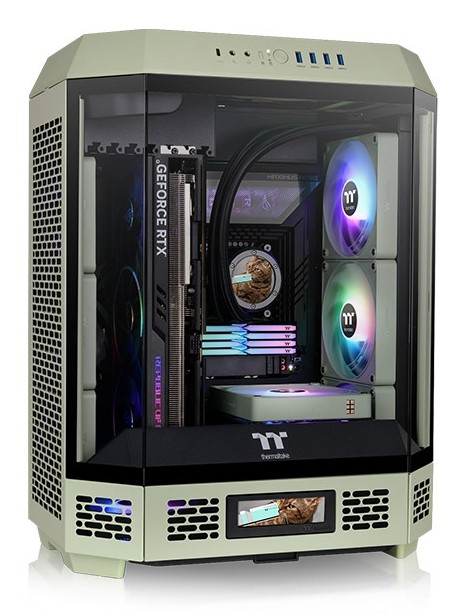 Case Thermaltake CA-1Z1-00MEWN-00 Midi Tower Verde chiaro - Immagine 1