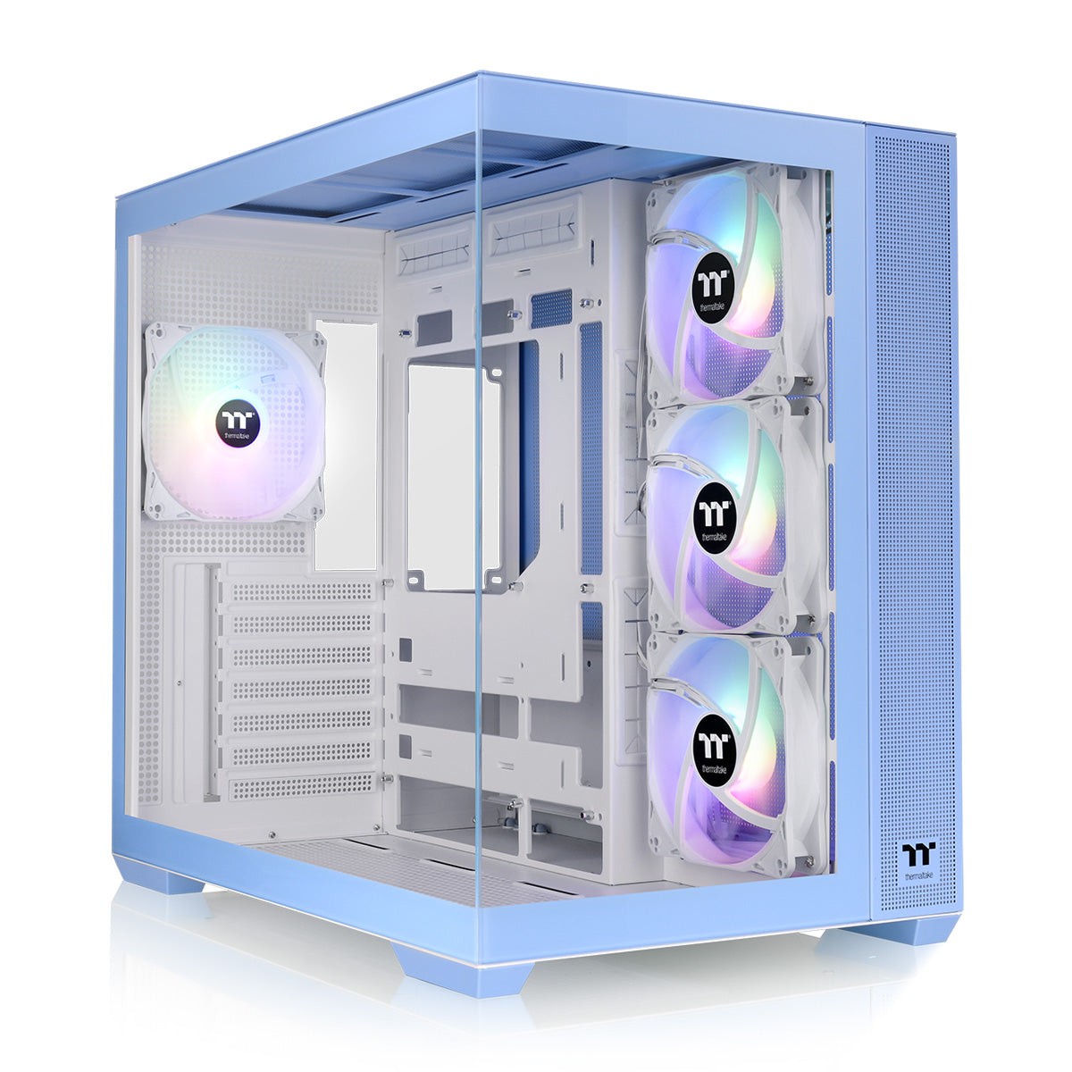 Thermaltake View 380 TG ARGB Hydrangea Blue Midi Tower Blu - Immagine 1