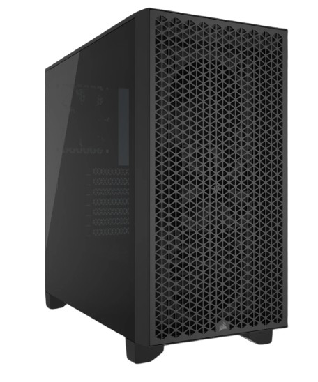 Case Corsair 3000D Airflow Tempered Glass Midi-Tower Nero - Immagine 1