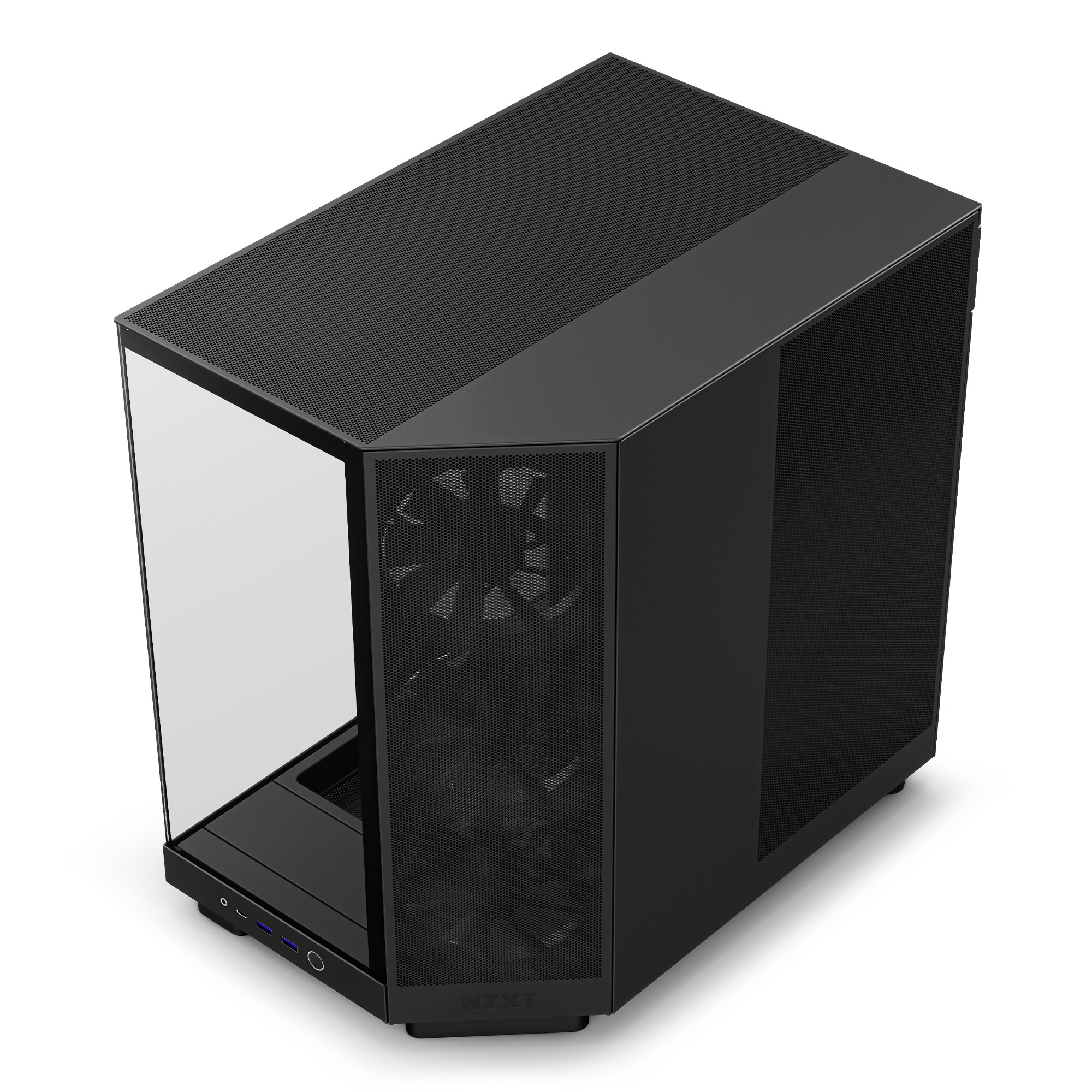 Case NZXT H6 Flow Midi-Tower Vetro Temperato Nero - Immagine 1