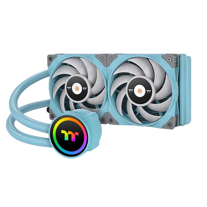 Dissipatore A Liquido Thermaltake TOUGHLIQUID 240 ARGB Sync AIO racing turchese 240mm - Immagine 1