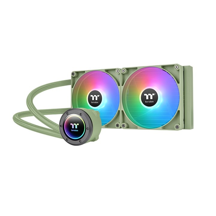 Dissipatore A Liquido ThermalTake TH280 V2 ARGB Sync All-In-One 240 mm Matcha Green - Immagine 1