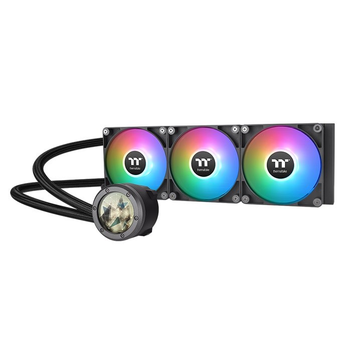 Dissipatore A Liquido ThermalTake TH360 V2 Ultra ARGB Sync All-In-One 360 mm Nero - Immagine 1