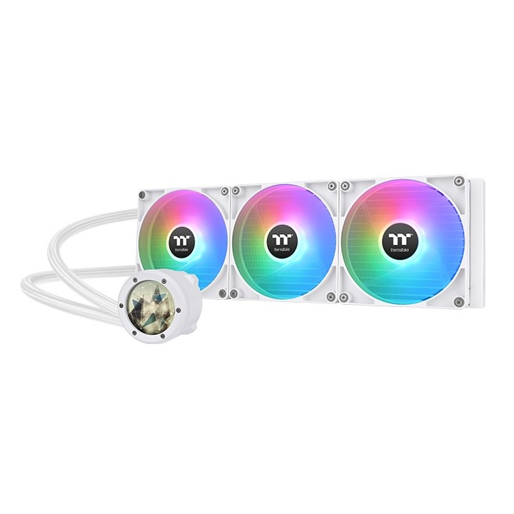 Dissipatore A Liquido ThermalTake TH420 V2 Ultra ARGB Sync All-In-One Snow Edition 420 mm Bianco - Immagine 1