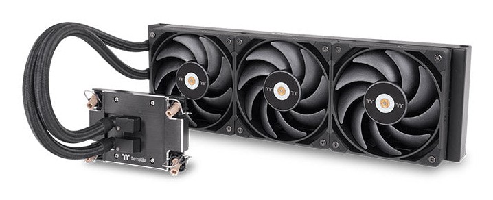 Dissipatore a Liquido Thermaltake AW420 Sokcet SP6, sTR5, 4677 420mm Nero - Immagine 1