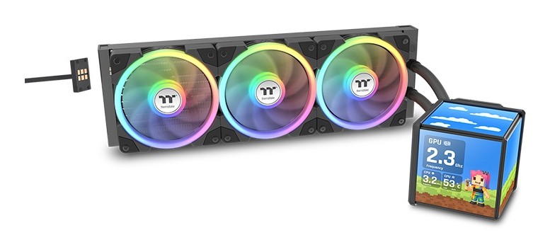 Dissipatore A Liquido Thermaltake MINECUBE 360 Ultra Nero - Immagine 1