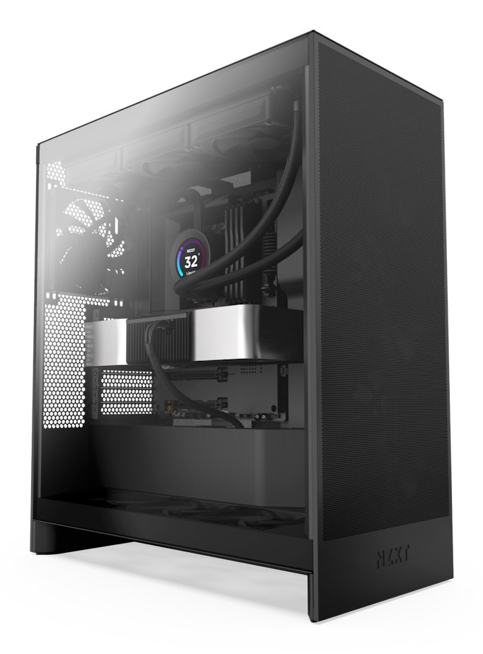 Case NZXT H7 Flow 2024 Midi Tower Vetro Temperato Nero - Immagine 1