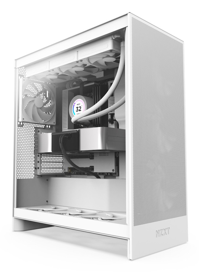 Case NZXT H7 Flow Midi Tower Bianco - Immagine 1