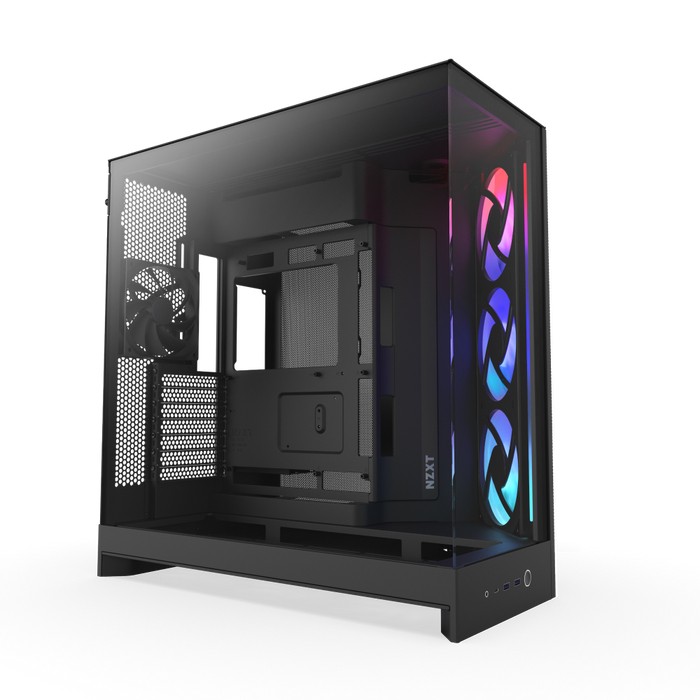 Case NZXT H9 Flow RGB Midi Tower Nero - Immagine 1