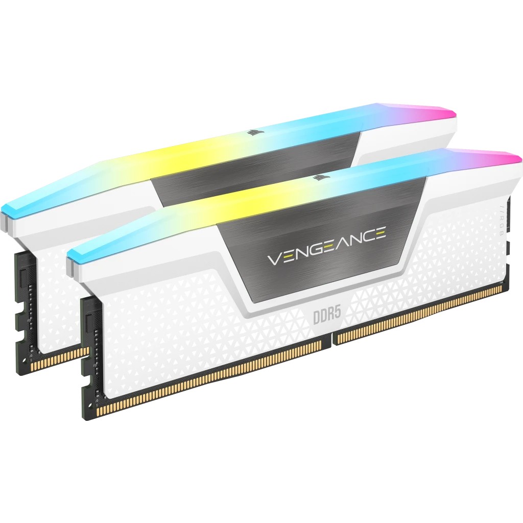 Ram CORSAIR VENGEANCE DDR5 6000Mhz 32 GB (2X16) RGB XMP 3.0 CL36 BIANCO - Immagine 1