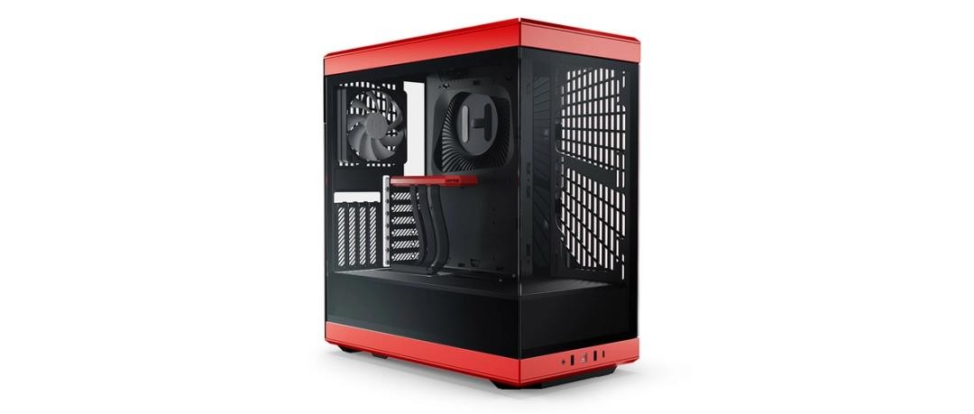 Case Hyte Y40 Midi Tower Vetro Temperato Rosso Nero - Immagine 1