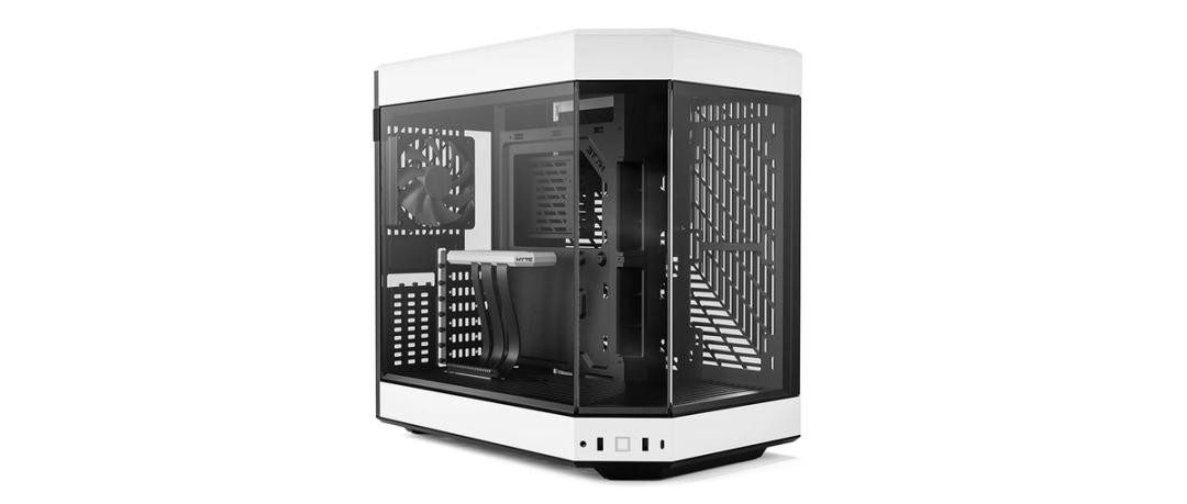 Case Hyte Y60 Midi Tower Vetro Temperato Bianco Nero - Immagine 1