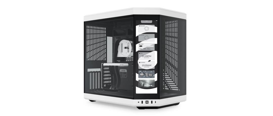 Case Hyte Y70 Midi Tower Touch Nero Bianco - Immagine 1