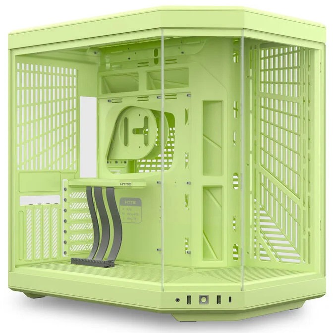 Case HYTE Y70 Midi Tower E-ATX Vetro Temperato Verde - Immagine 1