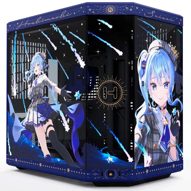 Case HYTE Y70 Suisei Edition Midi Tower E-ATX Vetro Temperato Blu - Immagine 1