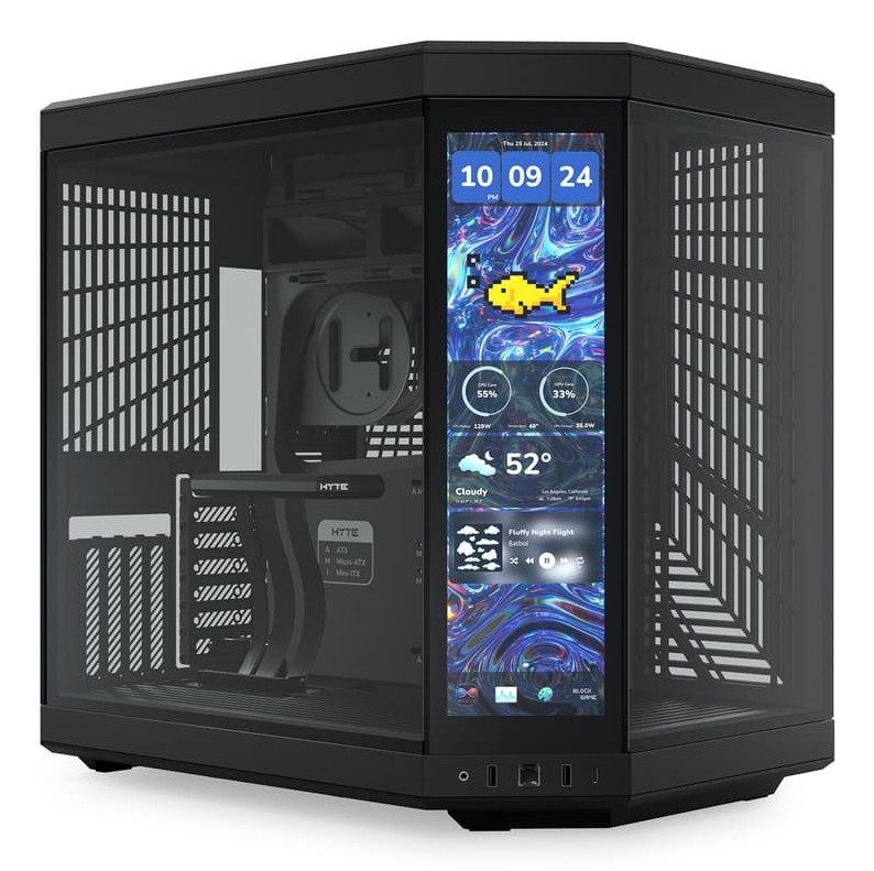 Case Hyte Y70 Touch Infinite Midi Tower Vetro Temperato Nero - Immagine 1