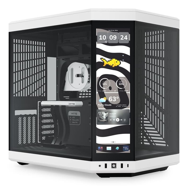 Case Hyte Y70 Touch Infinite Midi Tower Vetro Temperato Nero - Immagine 1