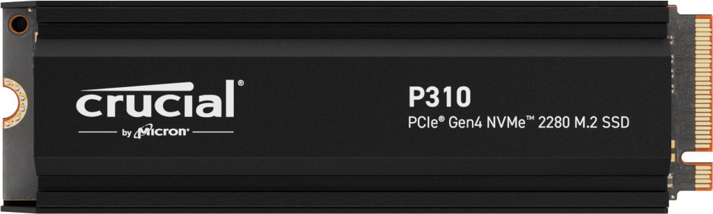 SSD Crucial P310 2TB M2 2280 M Key PCIe 4.0 x4 Con dissipatore Prestazioni ottimali - Immagine 1