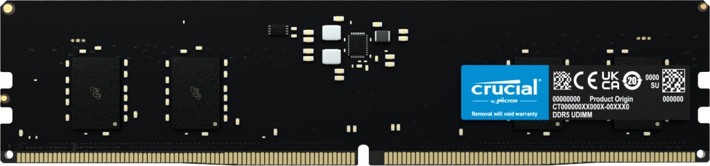 Ram CRUCIAL DDR5 5600Mhz 8GB (1X8) EXPO XMP CL46 NERO - Immagine 1