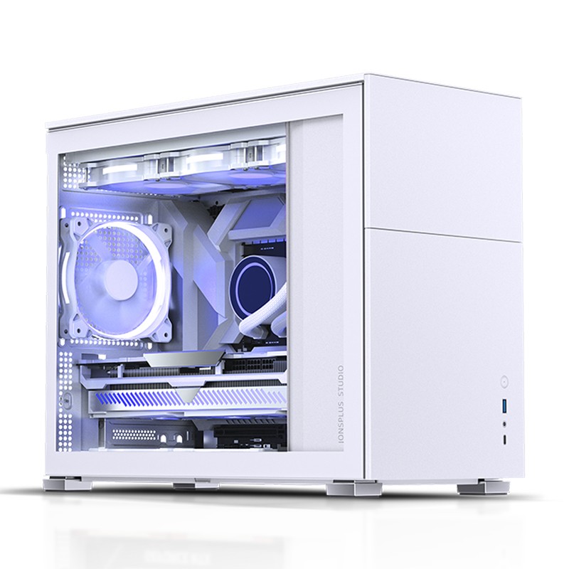 Case Jonsbo D31 Micro-ATX Vetro Temperato Bianco - Immagine 1