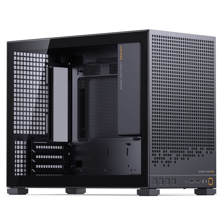 Case Jonsbo D32 PRO Micro-ATX Vetro Temperato Nero - Immagine 1