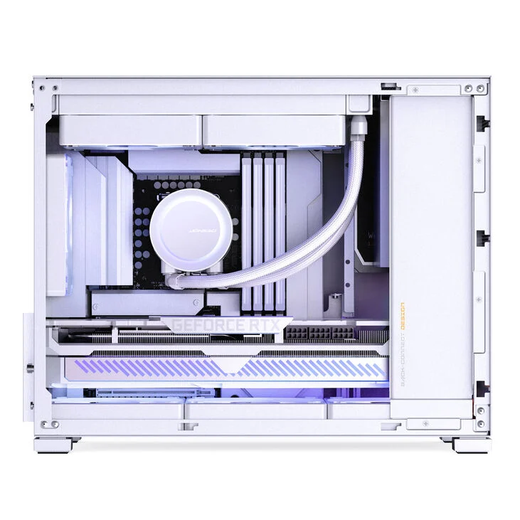 Case Jonsbo D32 PRO Micro-ATX Vetro Temperato Bianco - Immagine 1