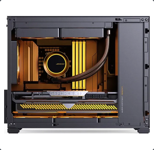 Case Jonsbo D32 STD Black Mini mATX Vetro Temperato Nero - Immagine 1