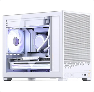 Case Jonsbo D32 STD White Mini mATX Vetro Temperato Bianco - Immagine 1