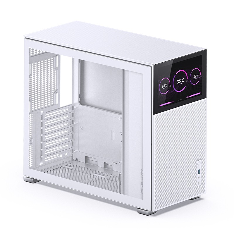 Case Jonsbo D41 MESH Screen ATX Vetro Temperato Bianco - Immagine 1