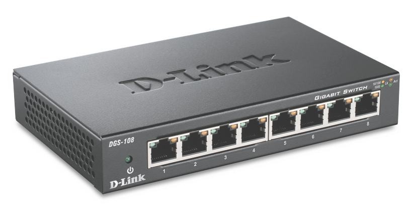 Switch D-Link 8 Porte 10/100 Mbps DGS-108/E - Immagine 1