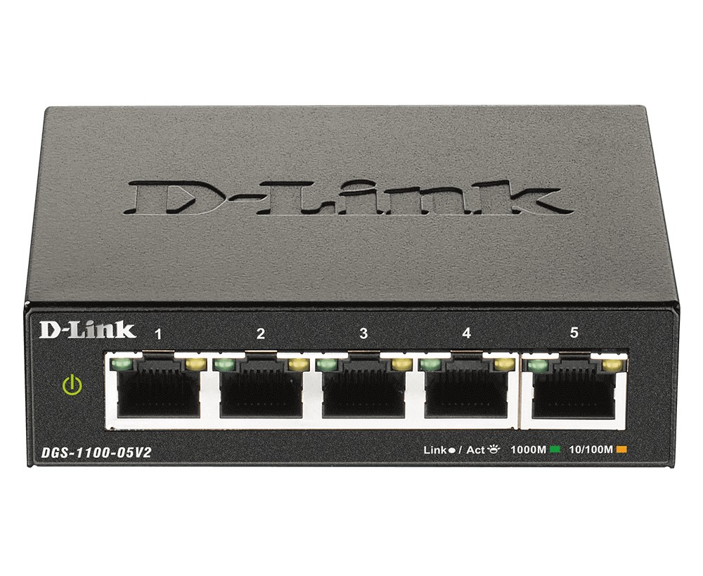 Switch D-Link 5-porte 10/100/1000 DGS-1100-05V2/E - Immagine 1