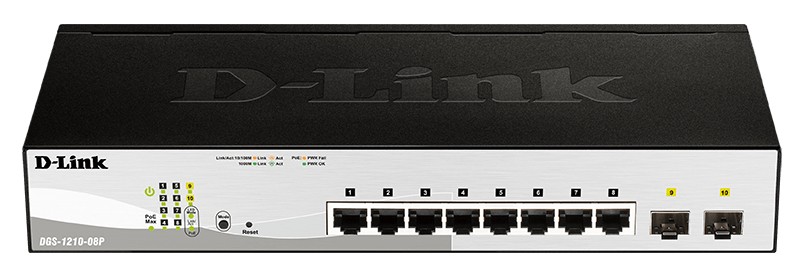 SWITCH D-LINK DGS-1210-08P/E - Immagine 1