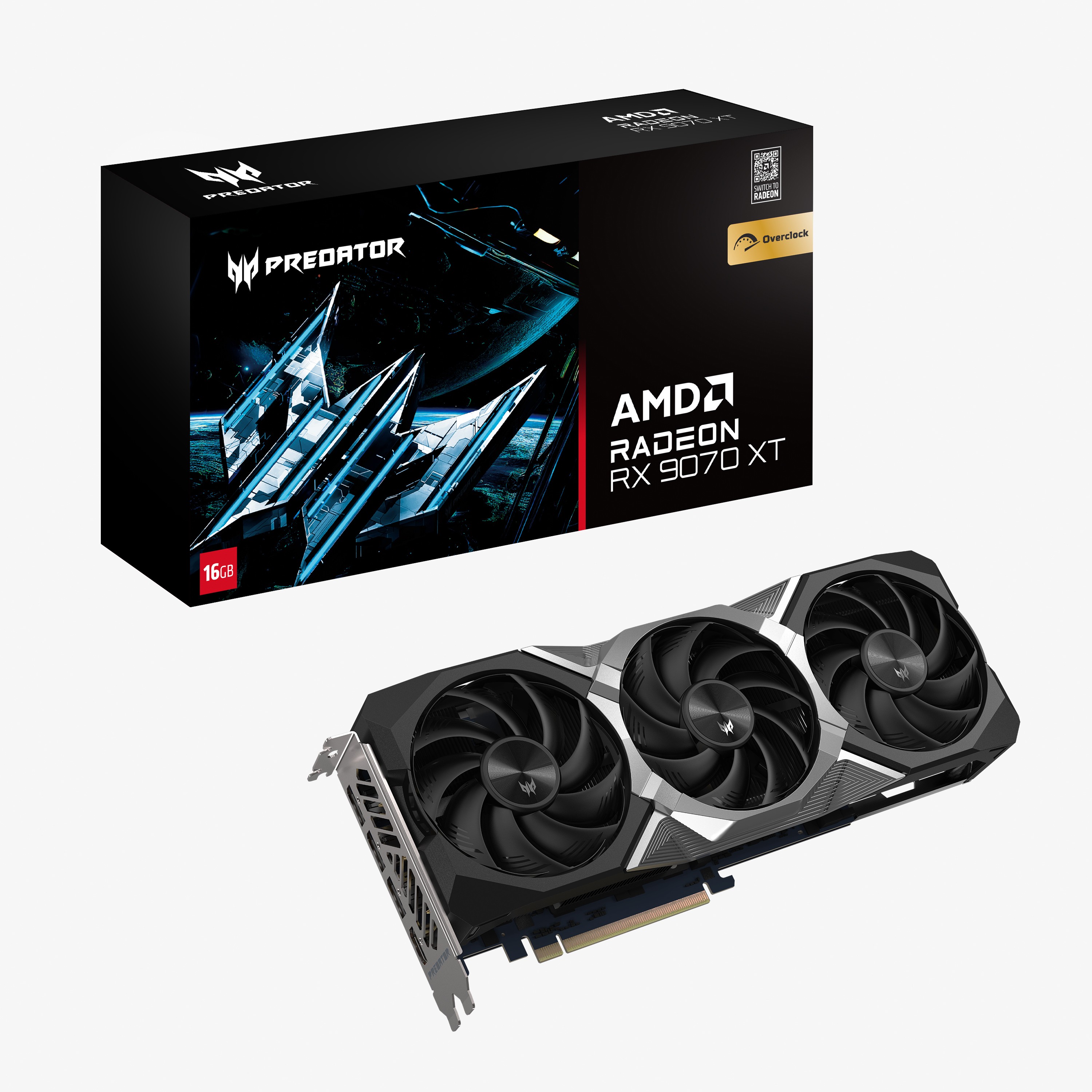Scheda Video Acer Predator BiFrost AMD Radeon RX 9070 XT 16G OC - Immagine 1