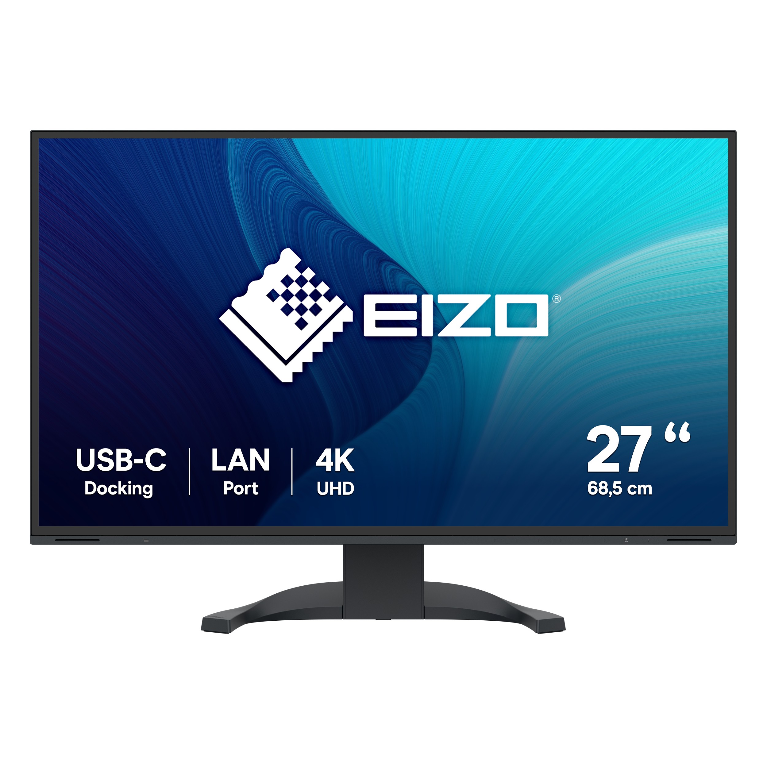 Monitor EIZO EV2740X-BK 27'' UltraHD/4K IPS, LAN USB-C LED Nero - Immagine 1
