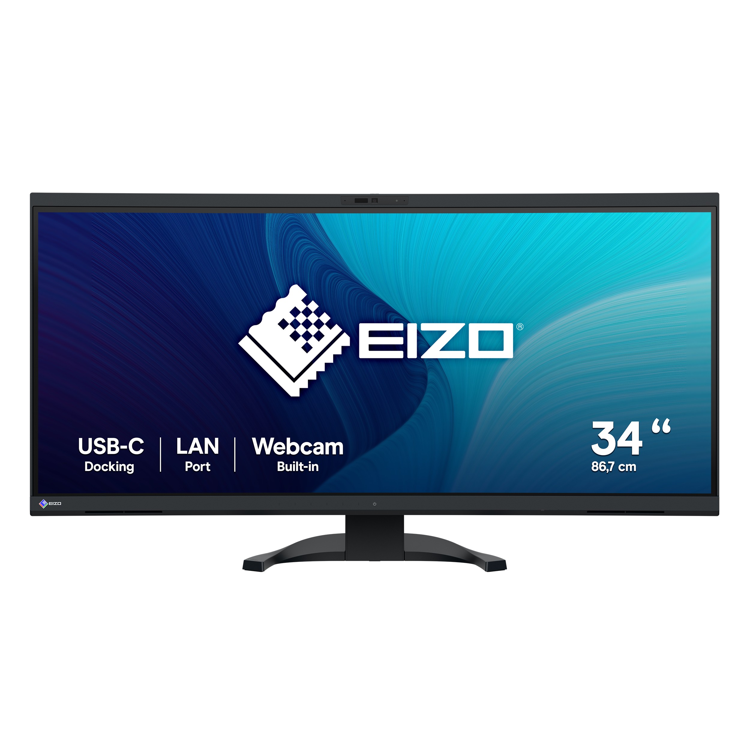 Monitor Eizo FlexScan EV3450XC-BK 34'' UWQHD IPS Webcam USB-C Nero - Immagine 1