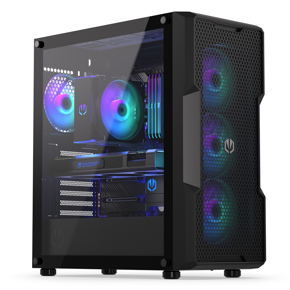 Case ENDORFY Regnum 400 ARGB Nero Midi Tower Vetro Temperato - Immagine 1