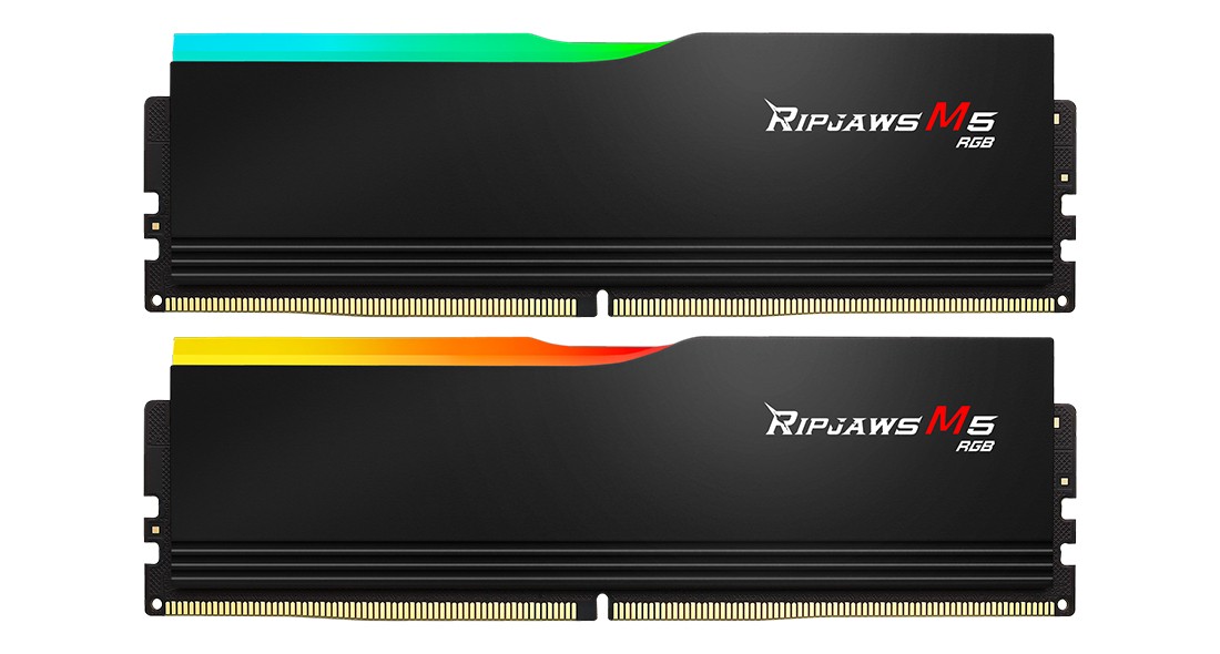 Ram G.Skill Ripjaws M5 DDR5 64GB (2x32) 5200Mhz RGB CL40 XMP 3.0 Nero - Immagine 1