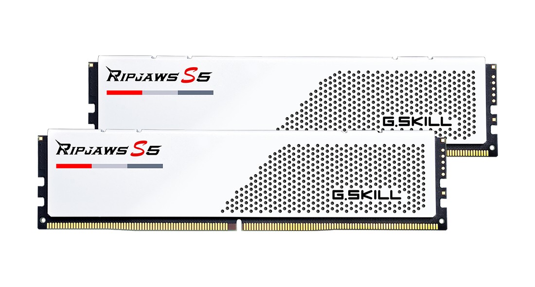 Ram G.SKILL RIPJAWS S5 DDR5 5600MHz 64GB (2x32) XMP 3.0 CL36 BIANCO - Immagine 1