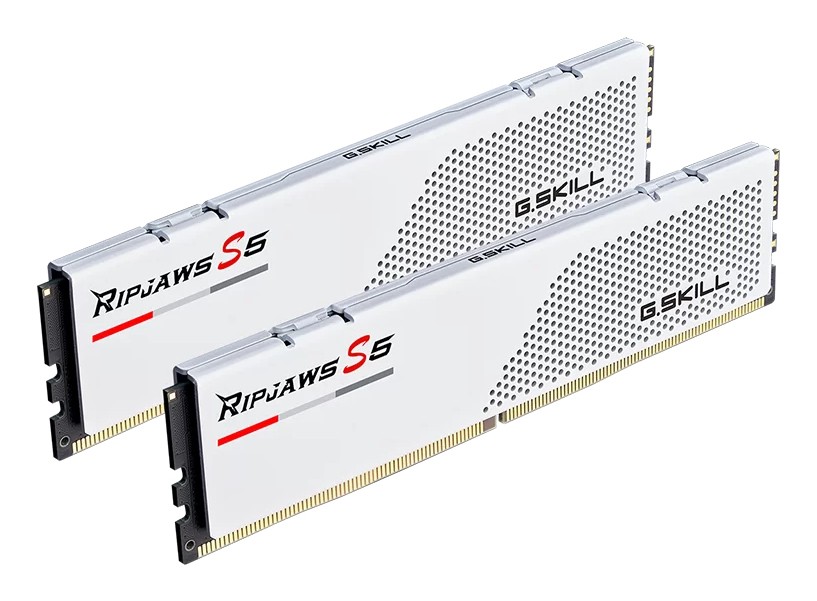 Ram G.Skill Ripjaws S5 DDR5 6000Mhz 32GB (2x16GB) CL28 Bianco XMP - Immagine 1