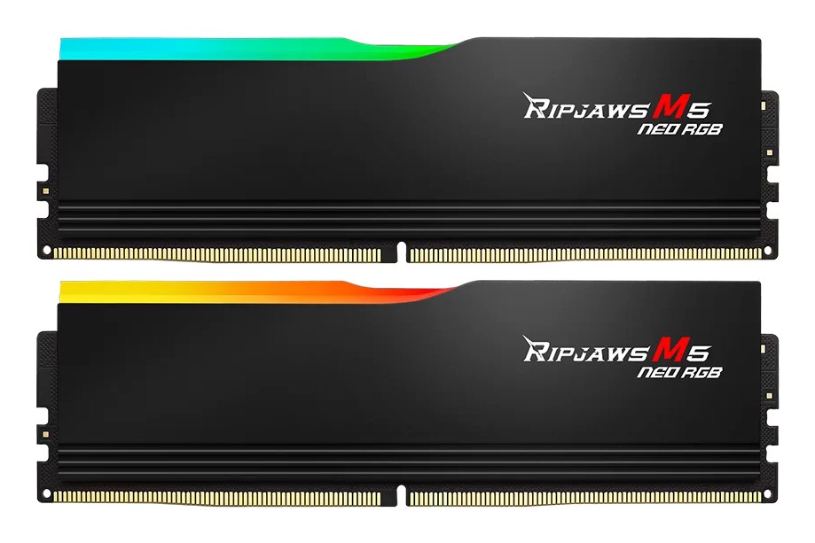 Ram G.Skill Ripjaws M5 NEO DDR5 6000Mhz 64GB (2x32GB) RGB CL32 Nero EXPO - Immagine 1