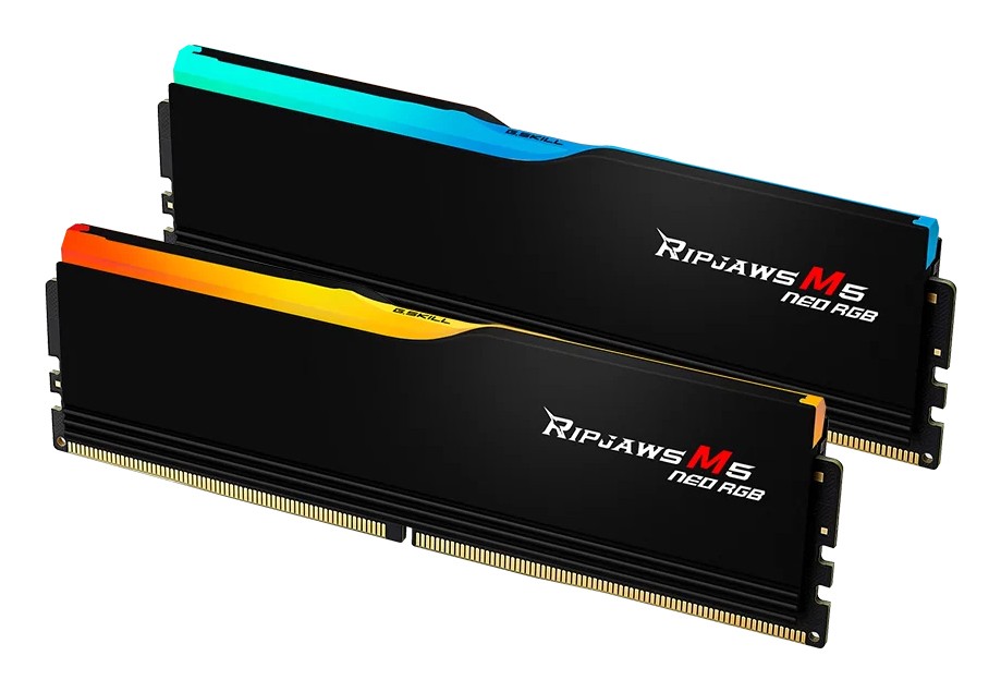 Ram G.Skill Ripjaws M5 Neo DDR5 6000Mhz 32GB (2x16GB) RGB CL36 Nero EXPO - Immagine 1