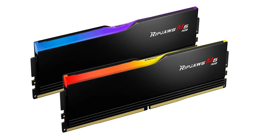 Ram G.Skill Ripjaws M5 DDR5 6000Mhz (2x16) 32GB RGB Nero XMP CL36 - Immagine 1