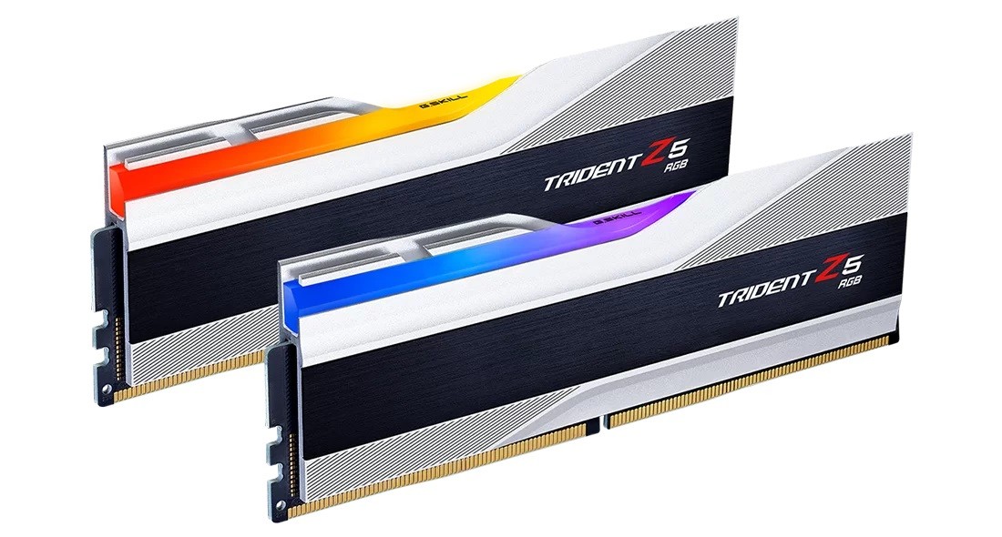 Ram G.SKILL TRIDENT Z5 DDR5 6800MHz 32GB (2x16) RGB XMP 3.0 CL34 ARGENTO - Immagine 1