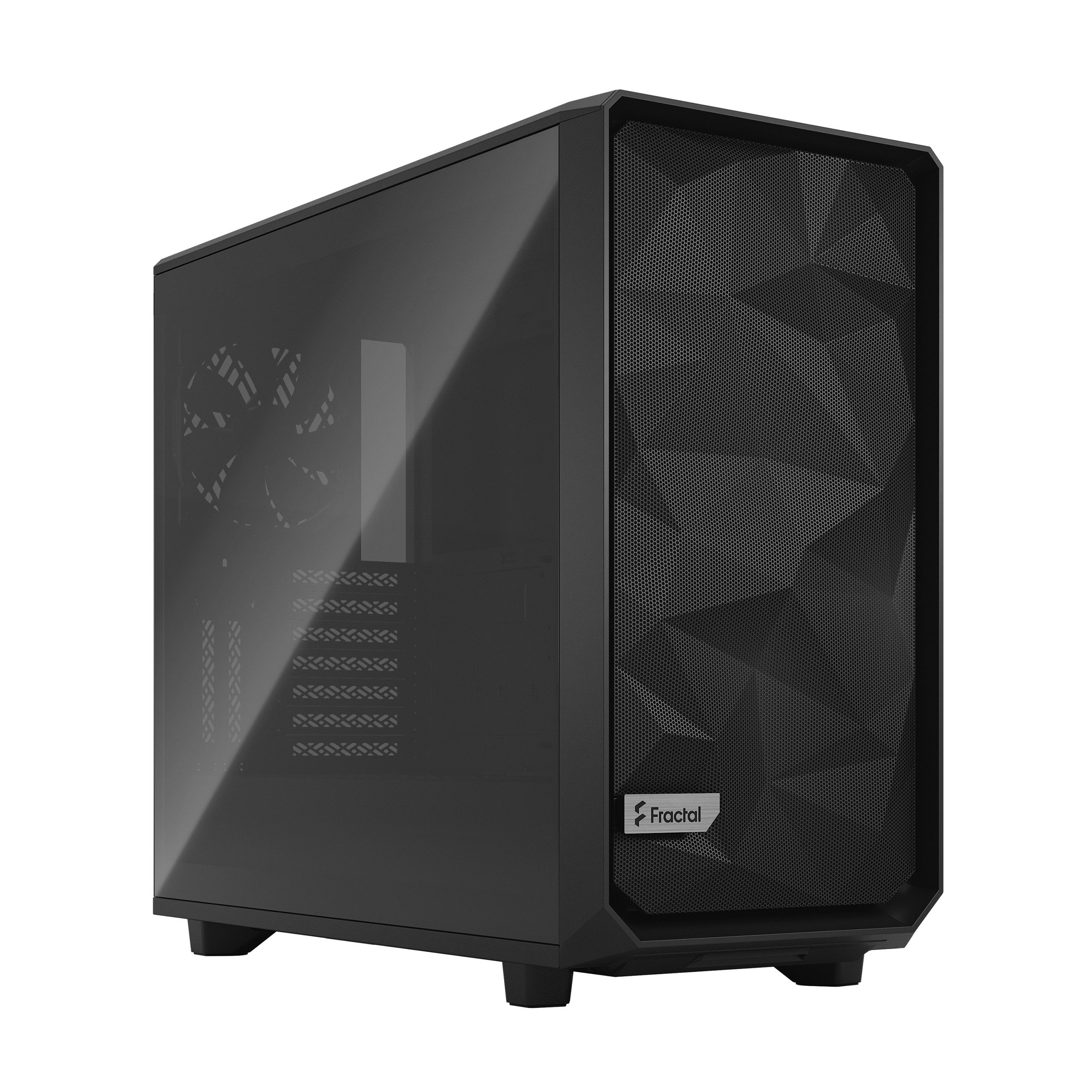 Case Fractal Design Meshify 2 Black TG Light Tint Midi-Tower Vetro Temperato Nero - Immagine 1